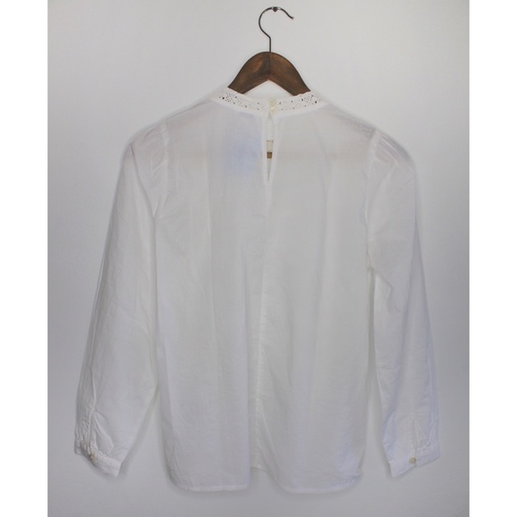 J.Crew NWOT Romantic Cotton Top with Lace Detail XS - Picture 7 of 11